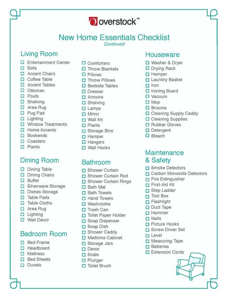 Home Essentials Checklist, Moving Into Your First Home, Apartment Essentials List, New Home Essentials Checklist, Apartment Essentials Checklist, First Home Checklist, House Checklist, New Home Essentials, First Apartment Essentials