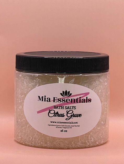 Citrus Grove Bath Salt 16 oz by MiaEssentials on Etsy Organic Sugar Scrub, Citrus Grove, Bath Soaks, Calm Your Mind, Detoxify Your Body, Natural Bar Soap, Bath Salt, Organic Sugar, Salt Scrub