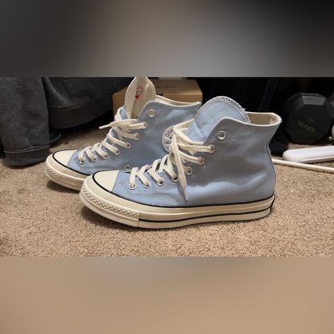 High top Light / baby blue color Women size-9
Men size-7 Baby Blue Converse, Light Blue Converse, Quinceañera Ideas, Blue Quince, Blue Converse, Baby Blue Color, Baby Blue Colour, Top Light, Converse Chuck Taylor All Star