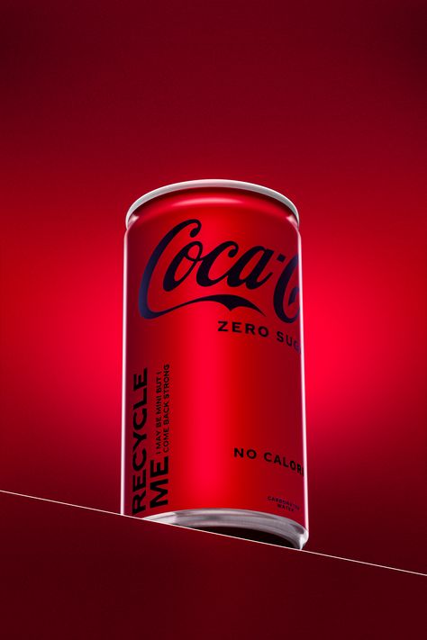 Coke Zero Sugar, Can Advertising, Beverage Advertisement, Product Shoot Ideas, Beverage Ads, Beverage Advertising, Beer Shot, Pepsi Ad, Coke Ad