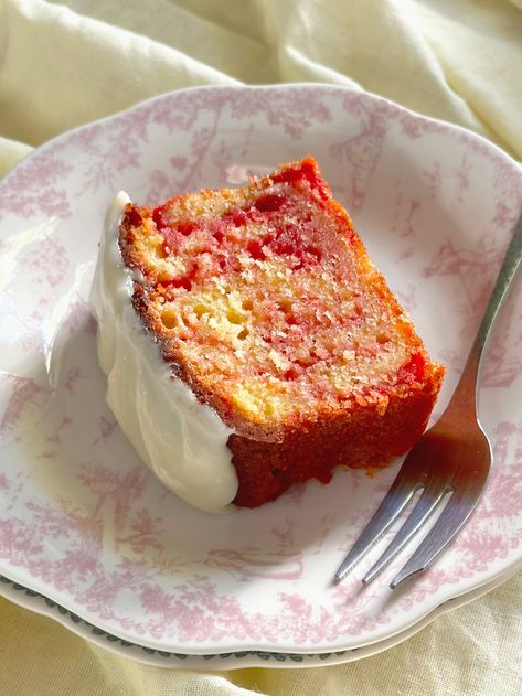 Strawberry Cream Cheese Loaf Cake | 12 Tomatoes Cream Cheese Loaf Cake, Strawberry Loaf Cake, Strawberry Loaf, Cream Cheese Loaf, Cheese Loaf, 12 Tomatoes Recipes, Einkorn Flour, Cake With Cream Cheese Frosting, Southern Dishes