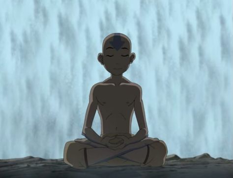 Meditating Avatar Aang The last air bender Avatar The Last Airbender Meditation, Avatar Aang Meditation, Avatar Meditation, Aang Meditating, Zuko X Aang, Atla Aang, Avatar Collage, Avatar The Last Air Bender, The Last Air Bender