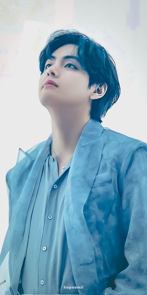 Bts Manga, Tatsuhisa Suzuki, Light Blue Suit, Bts Concept Photo, Taehyung Photoshoot, Kim Taehyung Wallpaper, Most Handsome Men, Blue V, Blue Outfit