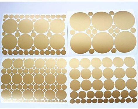 Gold Polka Dots Wall, Graphic Mural, Gold Wall Decals, Wall Decals Living Room, Polka Dot Wall Decals, Diy Wall Decals, Polka Dot Walls, Wall Decals For Bedroom, Gold Vinyl