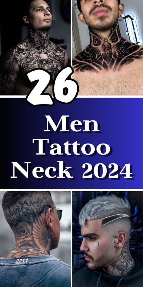 Curated neck tattoos for men in 2024 showcase the art of ink. Whether you prefer small, detailed designs or bold statements, find the perfect match for your style Full Neck Tattoos Designs, Neck Piece Tattoo Men, Neck Tattoo Ideas For Men Design, Mens Back Of Neck Tattoo, Pattern Neck Tattoo, Unique Neck Tattoos For Men, Behind The Neck Tattoos Men, Men’s Back Neck Tattoo Ideas, Best Neck Tattoos Men Design