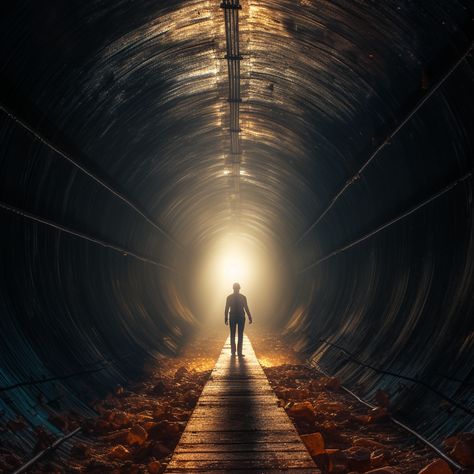 light in the end of tunnel Light At End Of Tunnel Tattoo, Light At The End Of A Tunnel, Light At The End Of The Tunnel Art, Light End Of Tunnel, Light At The End Of The Tunnel, Light At End Of Tunnel, Tunnel Drawing, Tunnel Aesthetic, Tunnel Photography