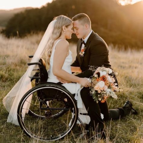 Wheelchair Wedding, Wheelchair Photography, Wedding Photography Shot List, Bride Wedding Photos, Hoco Pics, Cute Date Ideas, Wedding Picture Poses, Future Wedding Plans, Wedding Photos Poses