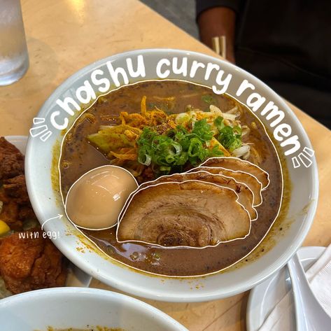 dinner @ menya tigre 05/27/2024 curry ramen at @menya_tigre ! i would highly recommend this spot if you’re craving ramen but also love the flavor of japanese curry 🍛 :) the portions are really big and the curry broth is super rich and delicious. if you're not feeling noodles, they also serve their curry with rice! #food #yum #foodie #losangeles #socal #socalfood #explore #curry #ramen #japanesecurry #japan #japanese #sawtelle #noodles #chashu #la @menya_tigre Spicy Curry Ramen, Katsu Curry Aesthetic, Yellow Curry Ramen, Japanese Curry Ramen, Vegan Coconut Curry Ramen, Curry Ramen, Japanese Curry, Broth, Noodles