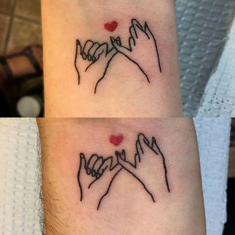 Pinky promise. Pinky Promise Heart Tattoo, 321 Tattoo, Pink Promise Tattoo, Pinky Tattoo, Pinky Promise Tattoo, Promise Tattoo, Matching Friend Tattoos, Small Matching Tattoos, Chest Tattoos For Women