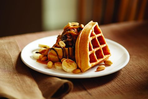 The waffle iron is celebrating its 147th birthday today. Here are a few great recipes to celebrate with. Waffle Recipe No Butter, Hungry Jack Recipes, Broccolini Recipes, Hungry Jack Pancakes, Waffle Mix Recipes, Jif Peanut Butter, Buttermilk Pancake, Waffle Day, Hungry Jacks