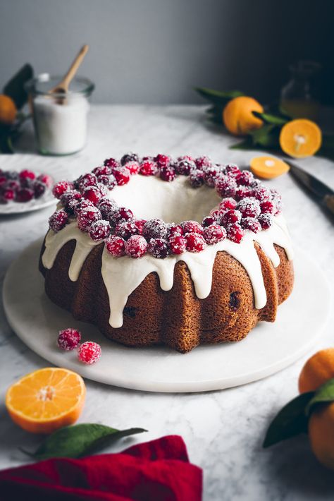 Christmas Bundt Cake Recipes, Cranberry Orange Bundt Cake, Christmas Bundt Cake, Bread Christmas, Cranberry Orange Cake, Orange Bundt Cake, Cake Orange, Bundt Cakes Recipes, Cranberry Orange