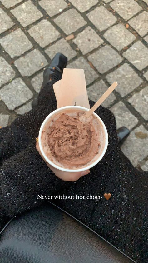 Hot Chocolate Captions Instagram, Craving Satisfied Instagram Story, Hot Chocolate Snap, Hot Chocolate Instagram Story, Hot Chocolate Story, Hot Chocolate Captions, Chocolate Instagram Story, Ice Chocolate Drink, Insta Caption