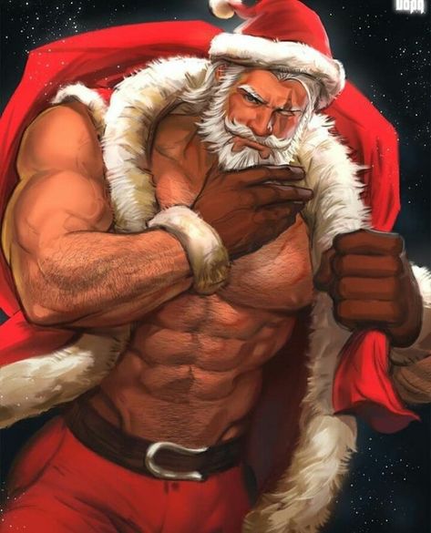 Santa Claus Drawing, Santa Cartoon, Bad Santa, Santa Art, Gay Comics, Art Of Man, Beauty Nature, Cartoon Man, Anime Guys Shirtless