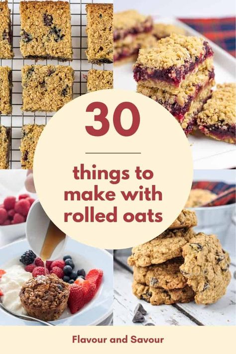 Recipes With Rolled Oats, Rolled Oats Recipe Breakfast, Rolled Oats Breakfast, Oatmeal Overnight Oats, Muffins Oatmeal, Oatmeal Overnight, Rolled Oats Recipe, Oatmeal Baked, Oats Recipes Breakfast