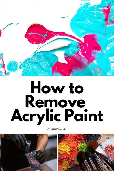 Being an artist, you often get paint stains on your clothes and walls. Acrylic paint is the most widely used paint medium by artists as it is easy to paint with. You can accidentally spill the paint and it can be annoying. Therefore, you might need to find ways on how to remove acrylic paint. The post How to Remove Acrylic Paint Easily appeared first on Jae Johns. Paint Off Clothes, Remove Acrylic Paint, Remove Acrylics, Being An Artist, Paint Repair, Acrylic Signs, Water Based Acrylic Paint, Acrylic Paint Pens, Black Acrylic Paint