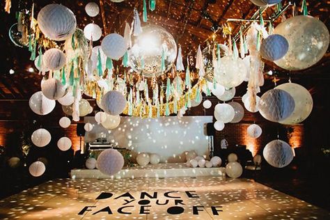 *Floor decal*  Disco ball dance floors are the very best! Disco Party Decorations, Dance Floor Wedding, Disco Theme, 70s Party, Dance Floors, Disco Dance, Reception Party, Disco Party, Wedding Dance