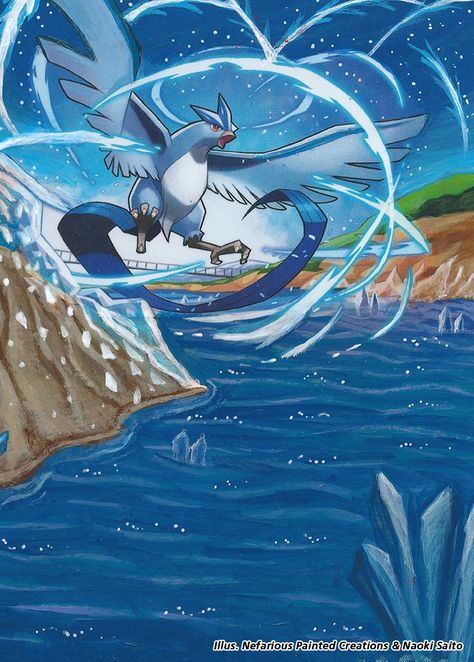 Evengalion Wallpaper, Articuno Art, Pokemon Aurorus, Water Pokemon Wallpaper, Pokemon Ocean Wallpaper, Ice Pokemon, Gotta Catch Them All, Animal Jam, Pokemon Teams