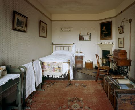 The Cook's Bedroom at Wightwick Manor, Wolverhampton, West Midlands | National Trust Images Wightwick Manor, Victorian Bedroom, Victorian Interiors, Bedroom Furnishings, Vintage Bedroom, Dream Bedroom, My New Room, House Inspo, New Room