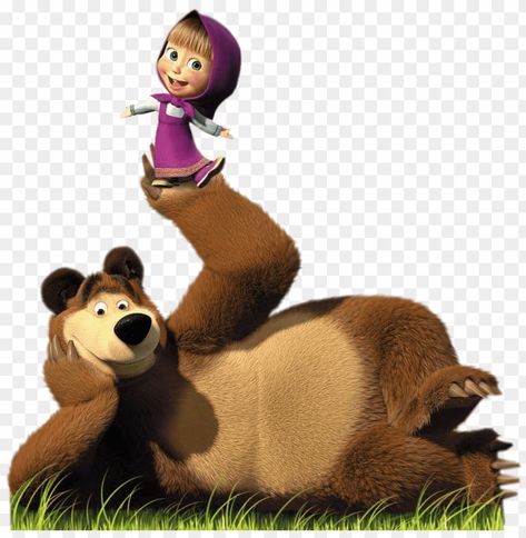 masha doing balancing act on bear's paw Paw Clipart, Photo Clipart, Personal Image, Free Use, Bear Paws, Stock Pictures, Photo Backgrounds, Image Collection, Png Clipart