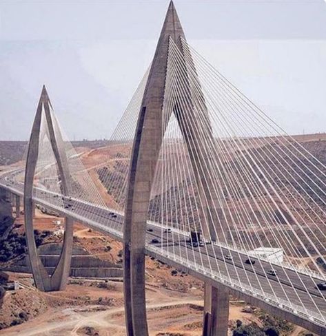 Civil Engineering Discoveries is at ‎قنطرة محمد السادس Mohammed VI Bridge Pont Mohammed VI‎. December 26, 2018 · Rabat, Morocco ·  Mohammed VI Bridge Cable stayed bridge in Morocco   https://www.facebook.com/CivilEngDis/posts/mohammed-vi-bridge-cable-stayed-bridge-in-morocco-cc-civil-engineering-discoveri/2159365197441997/ Bridges Architecture, Bridge Engineering, Cable Stayed Bridge, Bridge Structure, Steel Bridge, Genius Loci, Bridge Building, Pedestrian Bridge, Bridge Design