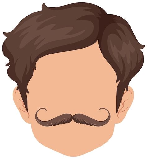 Free vector a stylish man head on white ... | Free Vector #Freepik #freevector #man-clipart #cartoon-head #cartoon-hair #man-eyes Head Clipart, Man Clipart, Hair Clipart, Hair Net, Curly Hair Men, Orange Hair, Iconic Photos, Free Clip Art, Vector Photo