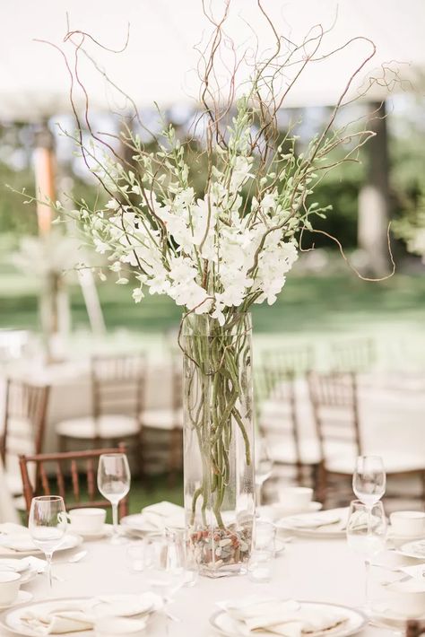 Elegant Wedding Centerpieces, Greenery Wedding Centerpieces, Wedding Branches, Elegant Wedding Centerpiece, Tall Wedding Centerpieces, Wedding Floral Centerpieces, Tall Centerpieces, Rustic Wedding Centerpieces, Tall Vases