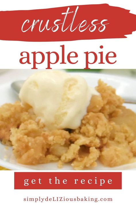 Apple Pie Recipe Crust, Crumble Crust Recipe, Apple Tart Recipe Easy, Easiest Apple Pie, Brown Sugar Crumble Topping, Crustless Apple Pie, Easy Baking Recipe, Apple Tart Recipe, Apple Pie Recipe Easy