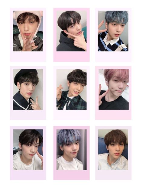 #txt #polcodeco #kpop Txt Freebies Ideas, Txt Freebies Printable, Soobin Printable, Kpop Polcos Printable, Soobin Pc Template, Polco Template, Soobin Sticker Printable, Txt Photocards Printable, Txt Printables