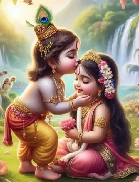 Radha Aesthetic, Baby Radha Krishna Images, Lord Krishna And Radha, God Ram, Little Kanha Ji Images, Sree Krishna, Krishna And Radha, Shri Radhe, Radhe Krishna Wallpapers