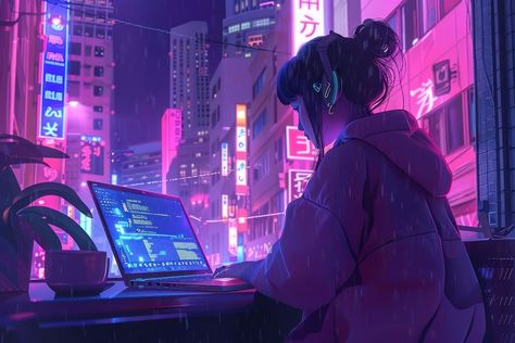 Using laptop anime computer adult. | free image by rawpixel.com / Ling Anime Screensaver Laptop, Computer Science Aesthetic Wallpaper Pc, Laptop Background Anime Aesthetic, Cyberpunk Laptop Wallpaper, Pc Cute Wallpaper, Cute Wallpaper For Pc, Gaming Wallpapers For Laptop, Aesthetic Wallpaper Laptop 4k, Cute Wallpaper Backgrounds For Laptop