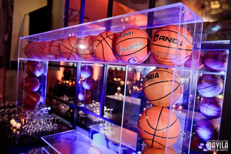 Sports Banquet Centerpieces, Basketball Bar Mitzvah, Bar Mitzvah Themes, Banquet Centerpieces, Sports Banquet, Basketball Theme, South Florida Wedding, 13th Birthday, Torah