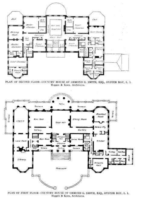 Shormond, Oyster Bay, Long Island Manor House Plans, Mansion Plans, Old Money House, House Planning, English Manor Houses, Country Estates, Sims Houses, Mansion Floor Plan, Vintage House Plans