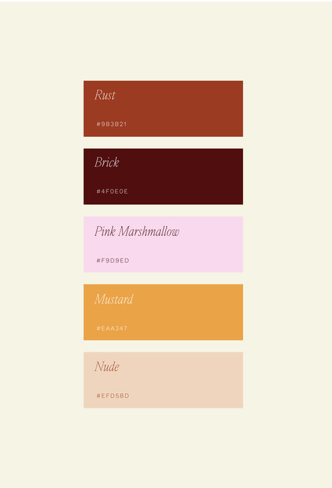 Luxury Brand Color Palette with warm and neutral tones. Color Palette For Luxury Brand, Color Palette Luxury Brand, Pickle Branding, Luxury Color Palette Branding, Pickle Brands, Luxury Graphic Design, Warm Tone Colors, Beach Color Palettes, Elegant Branding