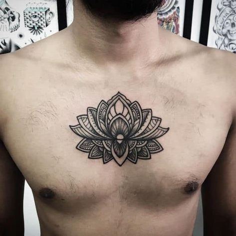 Lotus Tattoo Men, Mandala Arm Tattoo, Lotus Flower Tattoo Meaning, Dotwork Tattoo Mandala, Lotus Flower Tattoos, Men Flower Tattoo, Small Lotus Flower Tattoo, Lotus Mandala Tattoo, Tattoo Male