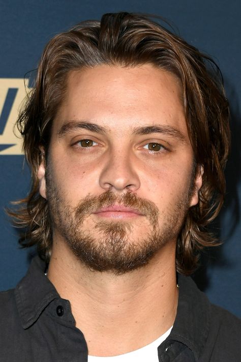 Teen Boy Long Hair, Grimes Hair, Men's Long Hair, Luke Grimes, Long Haircut, Medium Shag Haircuts, Growing Hair, Guy Haircuts Long