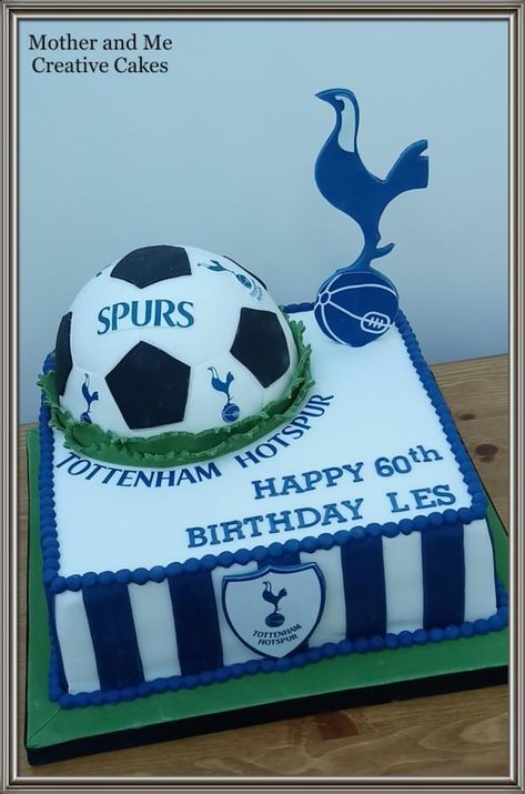 Spurs Cake, Tottenham Cake, Football Birthday Cake, Soccer Cake, Cold Cake, Hemel Hempstead, Beautiful Cake Designs, Football Cake, Animal Cakes