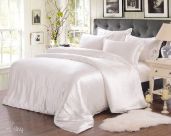 10% Off, Creamy White, Silk Bedding Set, Duvet Cover Set, Luxury Pure Silk bedding, Modern Look, Queen, King, California King, Neutral Bed Linen, Silk Duvet, Silk Duvet Cover, Silk Comforter, Silk Pillowcases, Bed Linen Design, Silk Sheets, Luxury Duvet Covers, White Linen Bedding