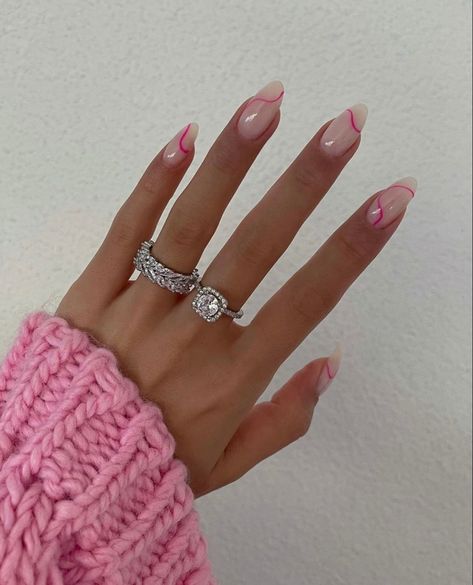 Minimal Nails, Hair Wedding, Pink Acrylic Nails, Minimalist Nails, Fire Nails, Short Acrylic Nails, Cute Acrylic Nails, Perfect Nails, Trendy Nails