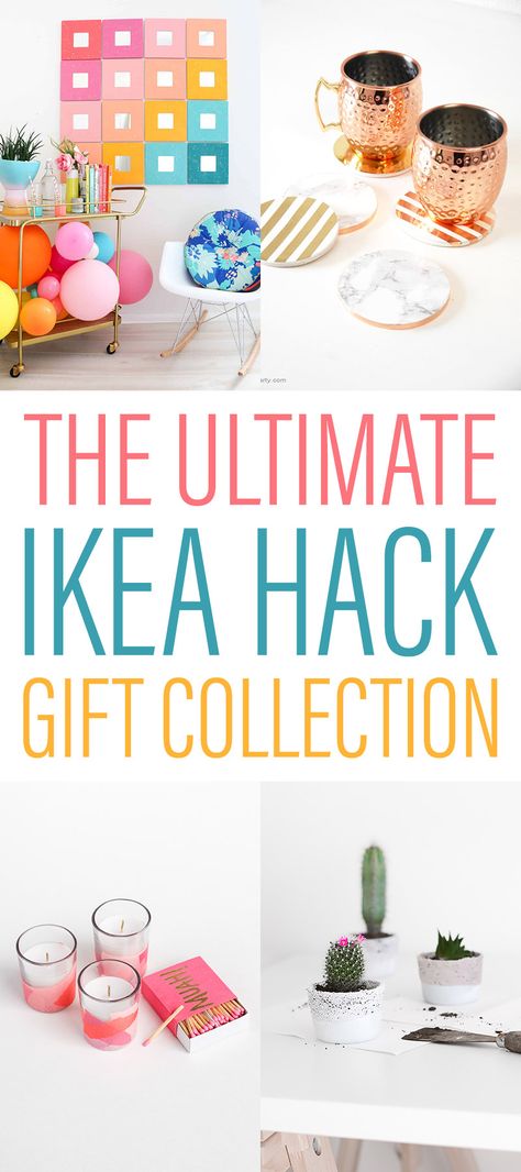 The Ultimate IKEA Hack Gift Collection!!  Fabulous Budget Friendly Gifts for everyone on your list!  #IKEAHacks #IKEAHack #IKEAGiftHacks #IKEA #IKEAHackGifts #IKEAHackCandles  #IKEAHackMirrors #IKEAHackPlanters #IKEAHackCoasters #IKEAHackWoodenSpoons #IKEAHackGlasses #IKEAHackHerbGarden Ikea Cork, Ikea Gifts, Craft Organization Diy, Gift Hacks, Ikea Crafts, Recycling Ideas, Cottage Market, Budget Friendly Gift, Party Trays