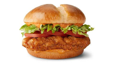 Chicken Sandwich Sauce, Mcdonalds Chicken, Chicken Broth Recipes, Sandwich Menu, Crispy Chicken Sandwiches, Spicy Grilled Chicken, Mcdonald Menu, Sandwich Sauces, Spicy Chicken Sandwiches