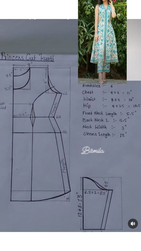 Maxi Dress Stitching Ideas, Dress Design Patterns Indian, Kurti Sewing Patterns, Dress Stitching Ideas Patterns, Kurti Drafting Pattern, Drafting Dress Patterns, Dress Stitching, Kurti Pattern, Pattern Drafting Tutorials