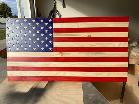 Rustic Flags, Wood Working, Woodworking, Flag, Wood