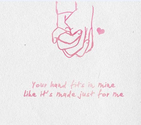 Your hands fits in mine, Like it's made just for me.❤ We Were Made For Each Other, We Are Made For Each Other Quotes, Made For Each Other Quotes, God Plan, Big Hands, Made For Each Other, Just For Me, Future Love, Hold My Hand