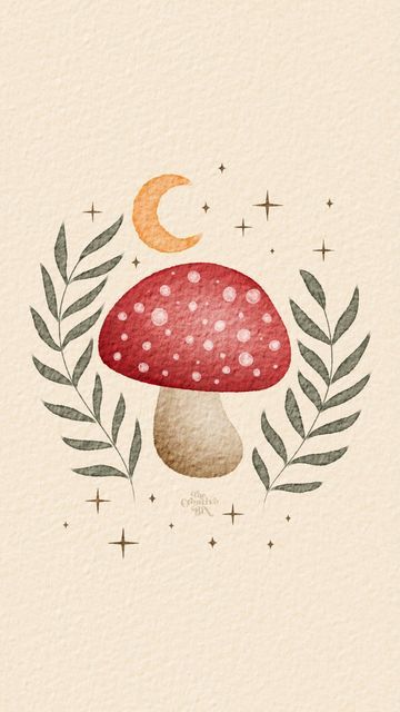 Watercolor Ideas Mushroom, Red And White Mushroom Drawing, Cool Easy Drawings Ideas Simple Mushrooms, Flowers And Mushrooms Painting, Watercolour Mushroom Easy, Mushroom Art Inspiration, Simple Painting Ideas Mushroom, Easy Painting Mushroom, Painting Mushrooms Easy