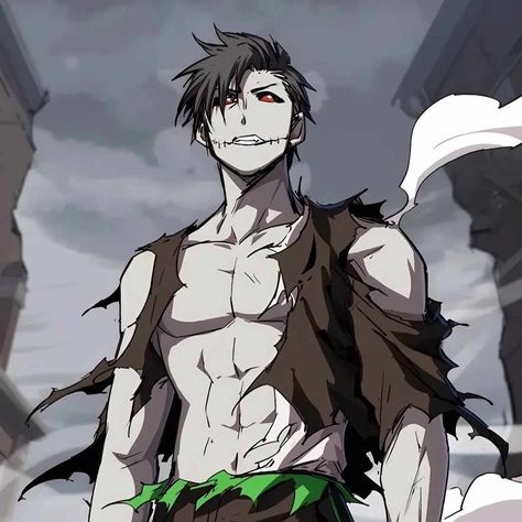 Zombie Anime Character, Zombie Character Design Male, Zombie Anime Art, Anime Zombie Guy, Mr Zombie Manhwa, Zombie Anime Boy, Anime Zombie Apocalypse, Zombie Boy Art, Zombie Oc Male