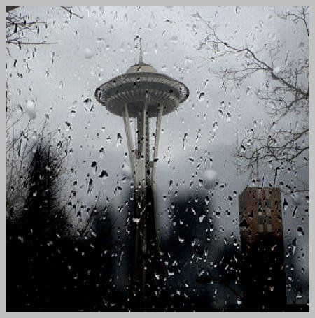 I was in Seattle and my boyfriend took me to the Space Needle. It was great. It is beautiful there. I love the rain, so that is right up my alley. And it is so lush and green. Seattle Rain, Seattle Space Needle, Rain Falling, Sleepless In Seattle, I Love Rain, Seattle Homes, My Hood, Love Rain, No Rain