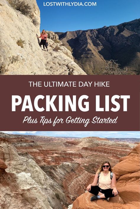 Be prepared for your next hike with these hiking gear recommendations for women! Learn what to pack for a day hike and be sure you carry all of your hiking essentials along. Get started hiking or upgrade your hiking gear with the best day hiking tips, tips for beginner hikers and more. Day Hike Packing List, Packing List For Women, Beginner Hiker, Colorado Road Trip, National Park Hikes, Colorado Towns, Road Trip To Colorado, Guadalupe Mountains, The Narrows