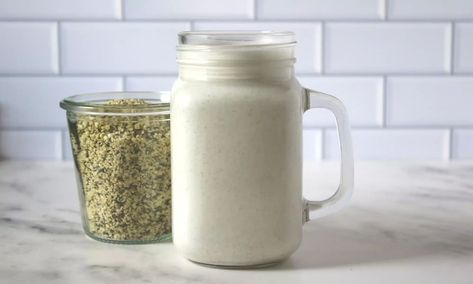 How To Make Hemp Milk Hemp Milk Recipes, Hemp Seed Milk, Homemade Nut Milk, How To Make Oats, Baking With Coconut Flour, Hemp Milk, Essential Amino Acids, Coconut Milk Recipes, Nut Milk Bag