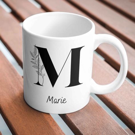 Best Friend Sweatshirts, Letter Mug, Alphabet Mugs, Monogram Mug, Letter Mugs, Floral Alphabet, Name Mug, Animal Mugs, Nature Shirts