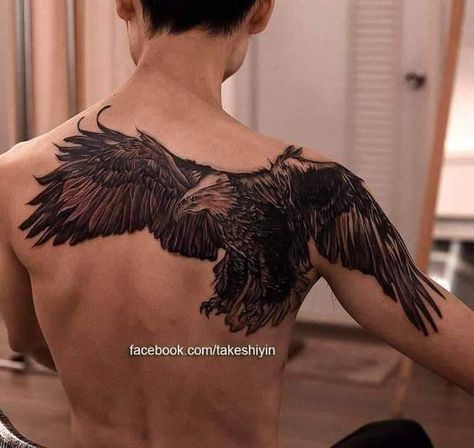 Eagle Back Tattoo, Antler Tattoos, Bald Eagle Tattoos, Placement Tattoo, Rabe Tattoo, Hawk Tattoo, Russian Tattoo, Studio Tattoo, Eagle Tattoos